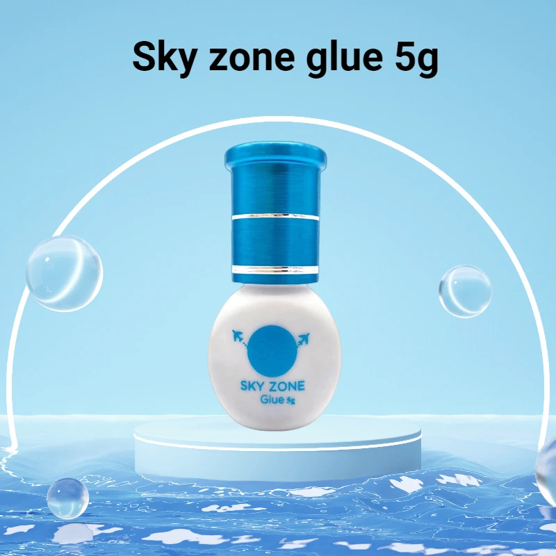 

5Bottles Sky Zone Glue Korea Original 5g Low Irritation Keep 6-7Weeks False Eyelash Extensions Glue Wholesale Makeup Tools