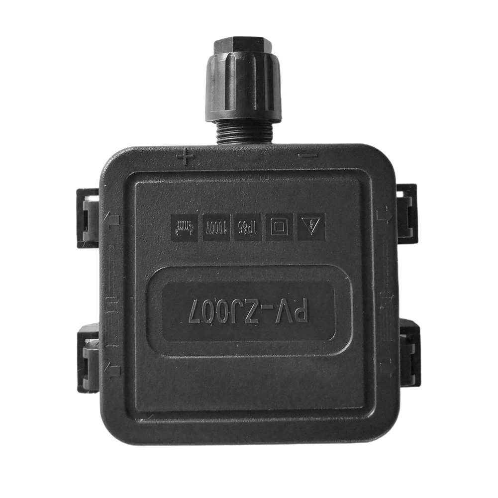 High Quality Junction Box Solar Panel Black Box Durable Hole IP67 Junction Panel Photovoltaic Seal Ring Single