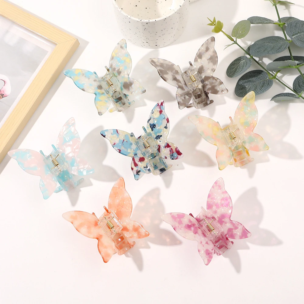 BYL новые заколки для волос в форме бабочки ацетатные во французском стиле милые