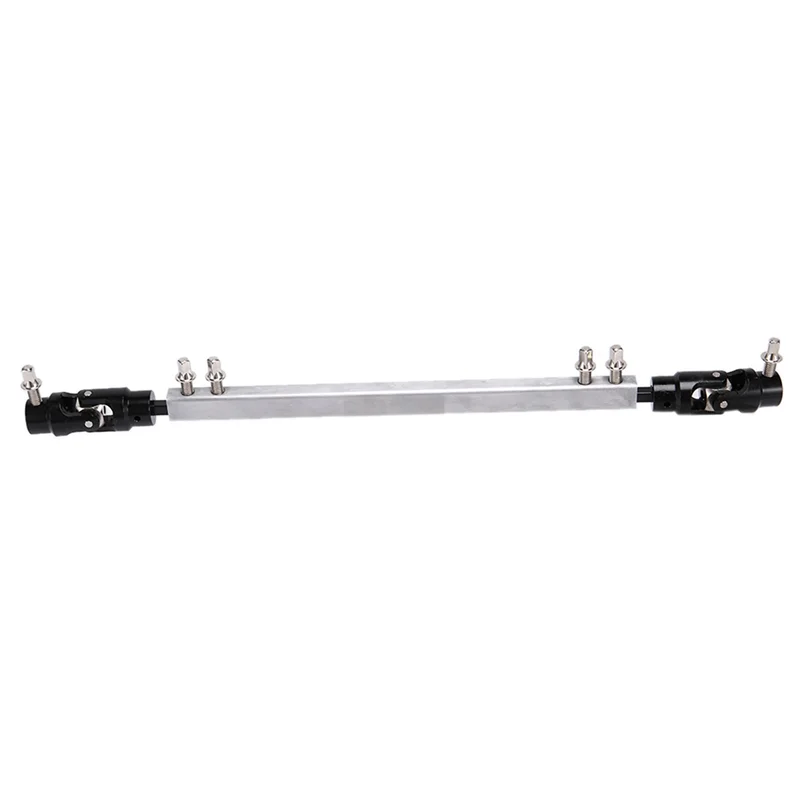 

Double Kick Drum Pedal Drive Shaft Pedal Arm Linking Bar Drum Connecting Rod,Silver + Black