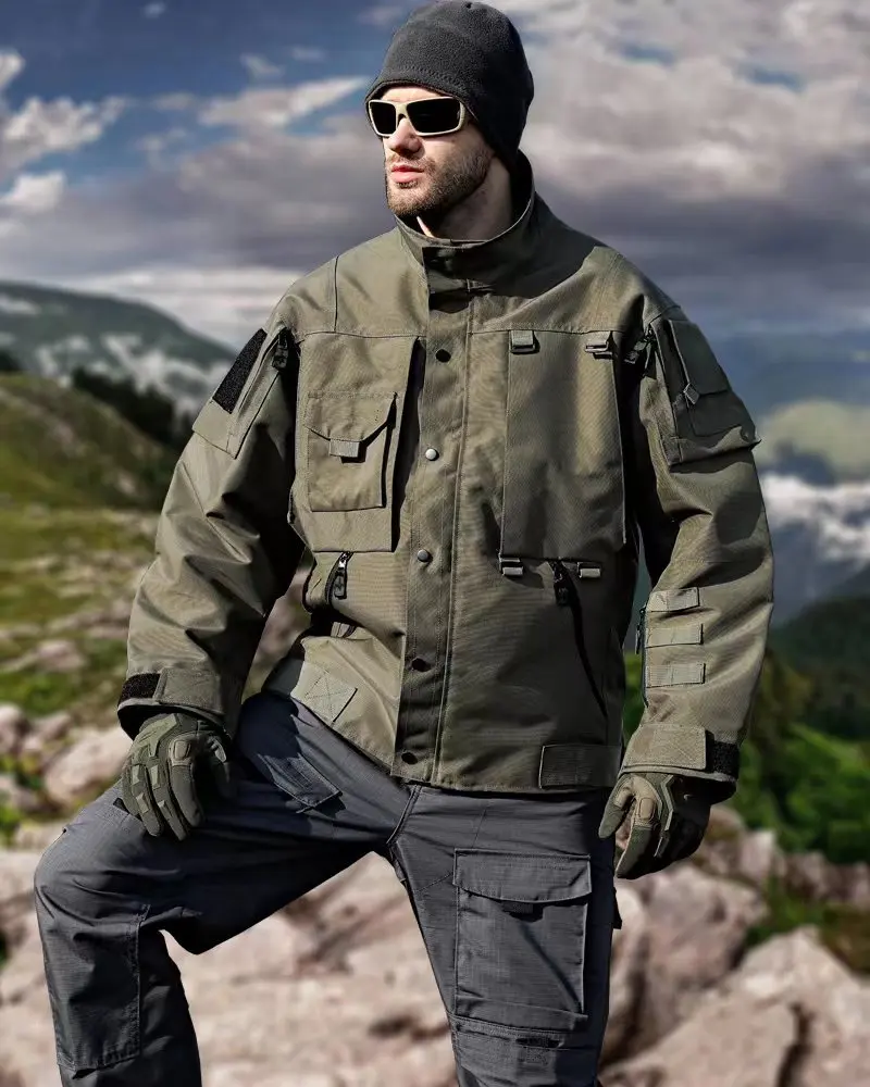 

Mark 4th generation agent motorcycle jacket men's outdoor scratch resistant wear resistant tactical trench coat charge jacket