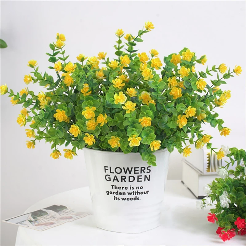 

Artificial Daisies Flowers Fake 6Colors Realistic Daisy Wildflowers Plant for Vase Porch Window Centerpieces Table DIY Decor