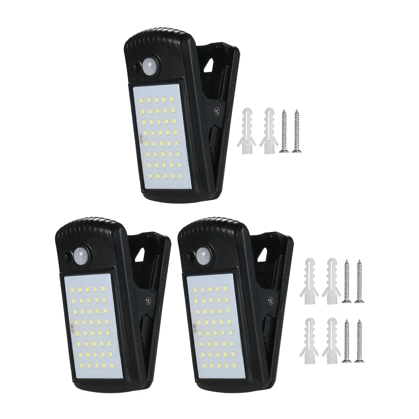 

Motion Sensor Solar Lights 3.5W IP65 Waterproof Garden Night Lights Patio Fence Clips Lights for Deck Porch Backyard Patio Wall