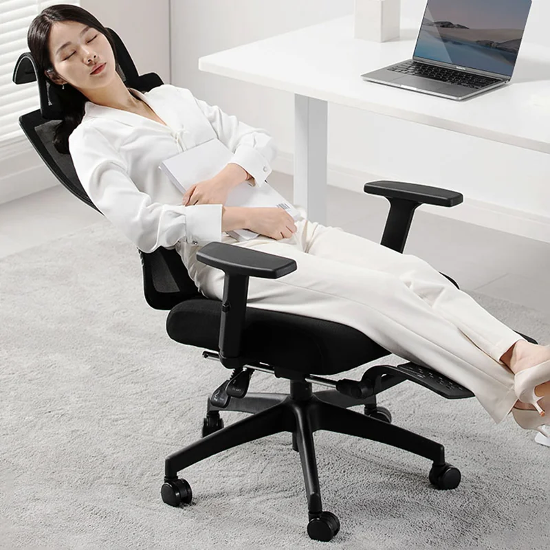 Sillas reclinables de oficina, asiento ergonómico giratorio, diseño moderno, para sala de...