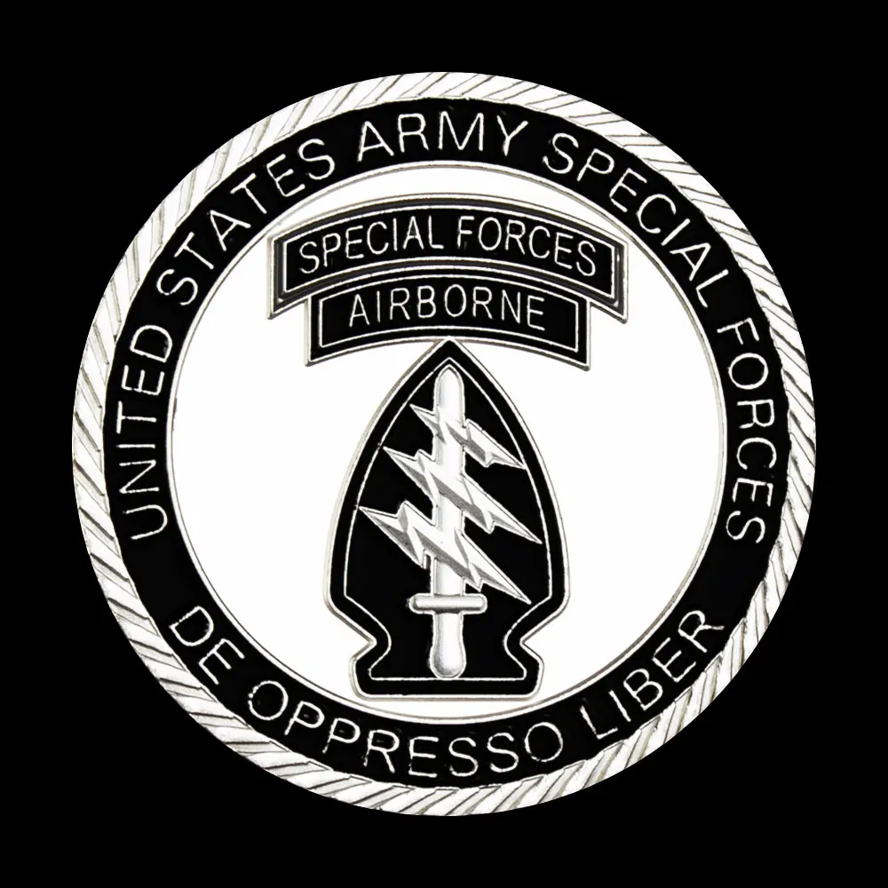 Коллекционная Посеребренная сувенирная монета спецназ армии США коллекционная