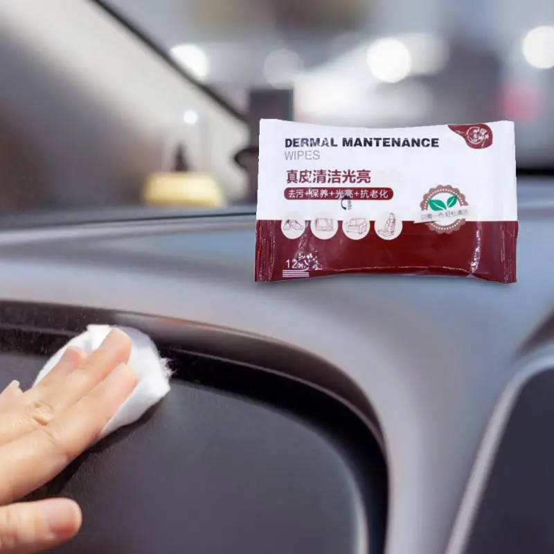 

Durable Leather Clean And Bright Wipes Protect Luster And Delicacy Practical Universal Effective Car Interior Cleaning Wipes