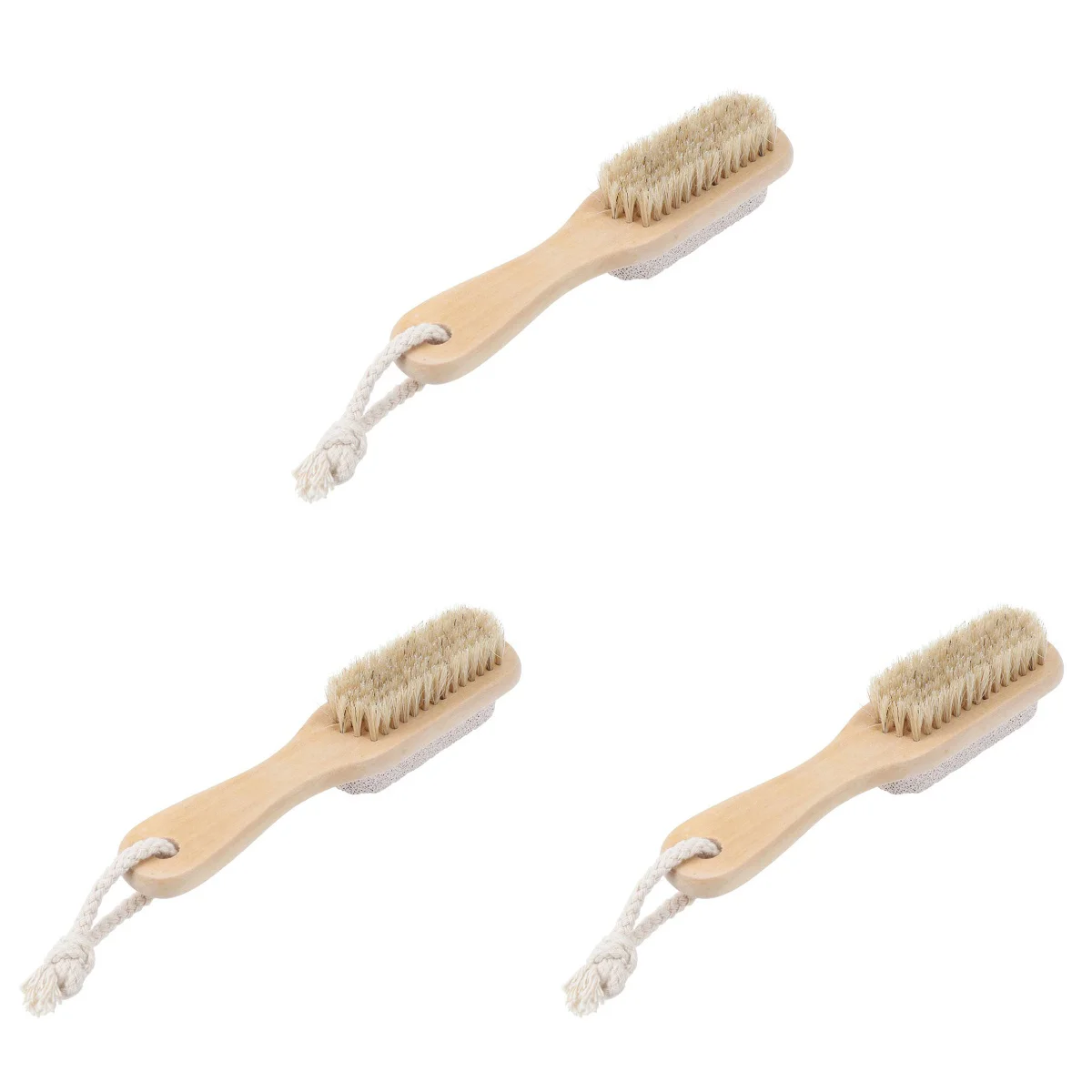

3 Double Side Pedicure File Portable Pumice Stone Callus Remover for Men Lady