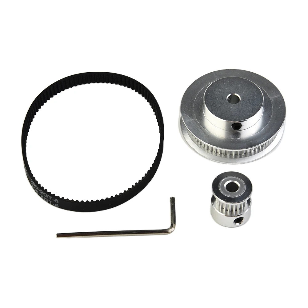 

GT2 Tooth Profile Timing Belt Pulley T2.5 MXL 60Teeth 20Teeth 5mm Reduction 1:3 Belt Width 6mm For 3D Printer Construction