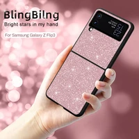 for samsung galaxy z flip3 flip 3 5g z3 coque fundasumsung zflip3 case luxury bling sparkle glitter hard pc protect shell cover