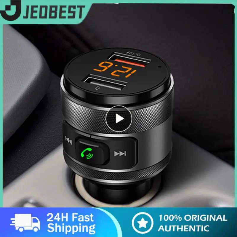 

Fm Transmitter Multifunctional Mini Fm Receiver Universal Convenient Car Charger Car Supplies Car Mp3 Portable Hands-free C57