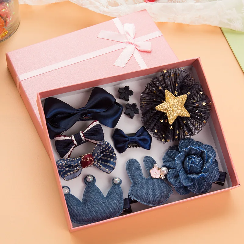 

Girl Cartoon Hair Clip 18 Pcs Hair Clip Set Cute Hair Accessories Headwear Bow Flower Animal Hairpin Hair Ring Elastic Headdress