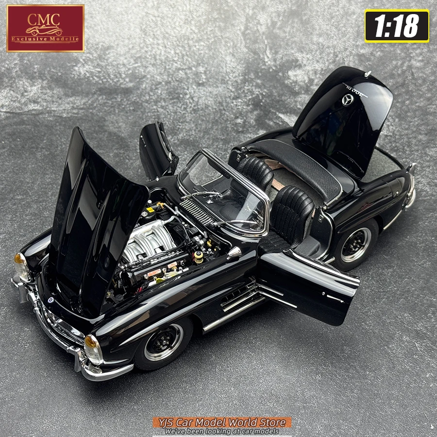 Фото ЭКСКЛЮЗИВНАЯ МОДЕЛЬ CMC 1/18 MB 300 SL W198 кабриолет. Модель классического автомобиля. Коллекция. Металлический материал. №3