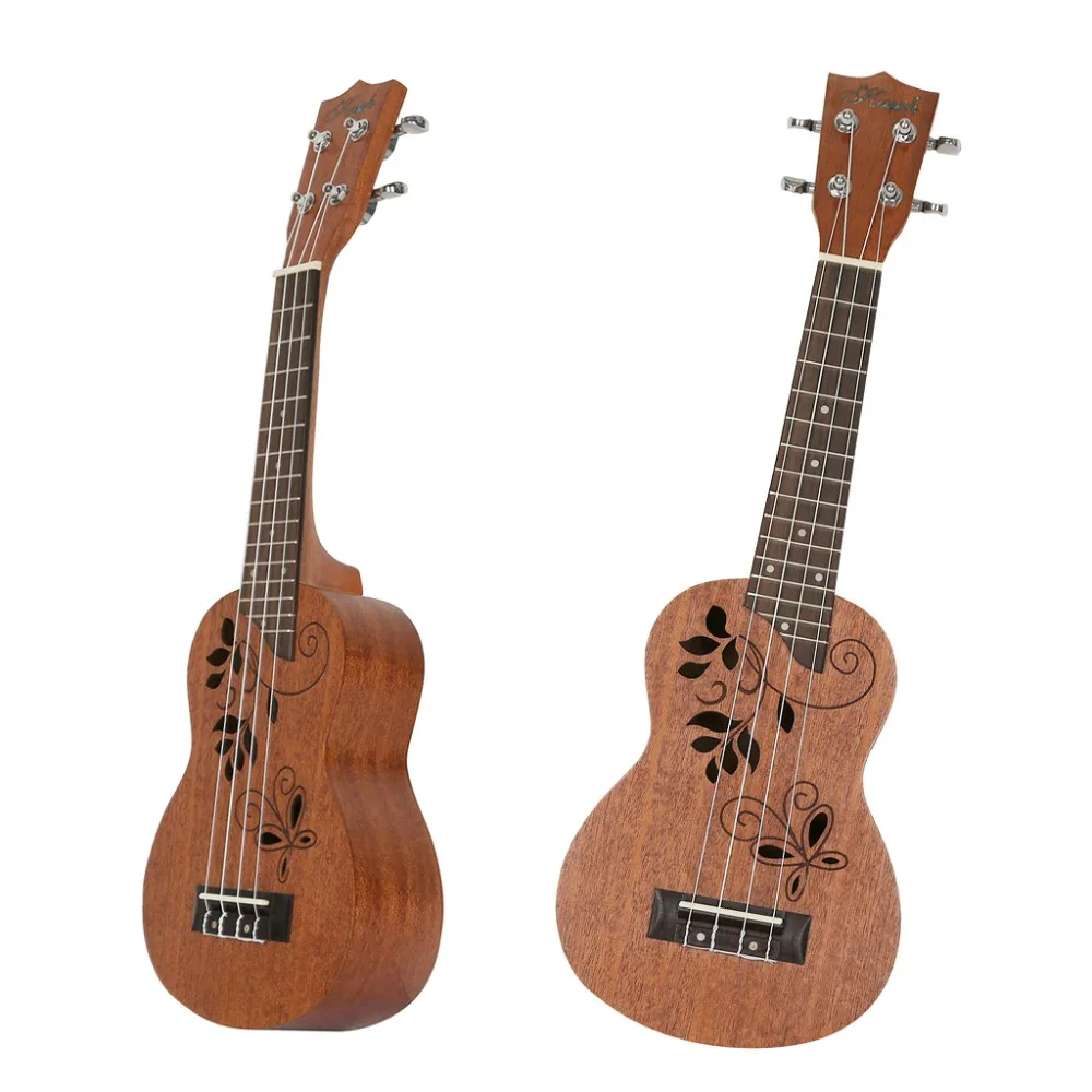 Kasch 21'' Compact Ukelele Ukulele Hawaiian Mahogany Aquila Rosewood Fretboard Bridge Soprano Stringed Instrument 4 Strings enlarge