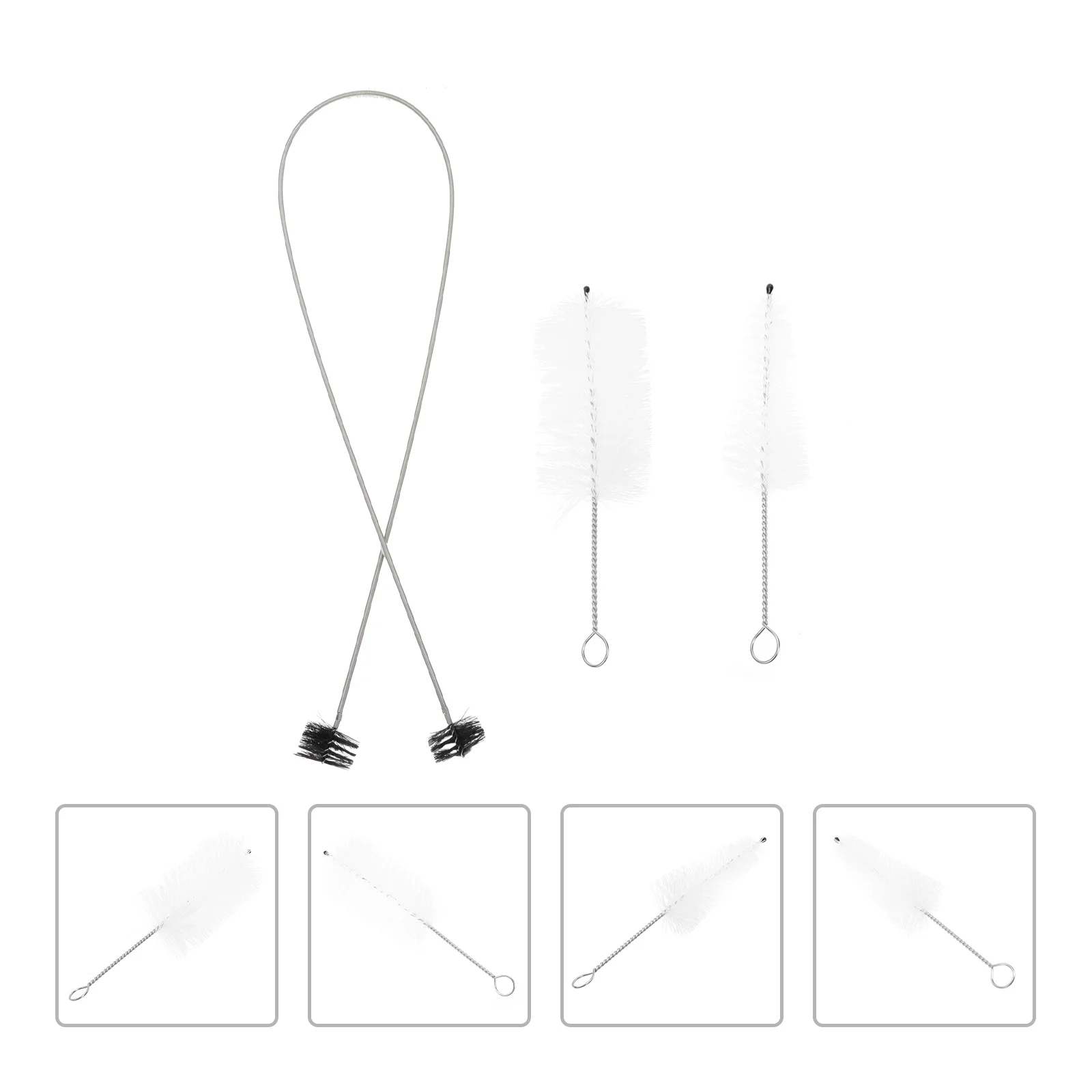 

1set Trumpet Cleaning Brush Double-end Multipurpose Flexible Instrument Brush