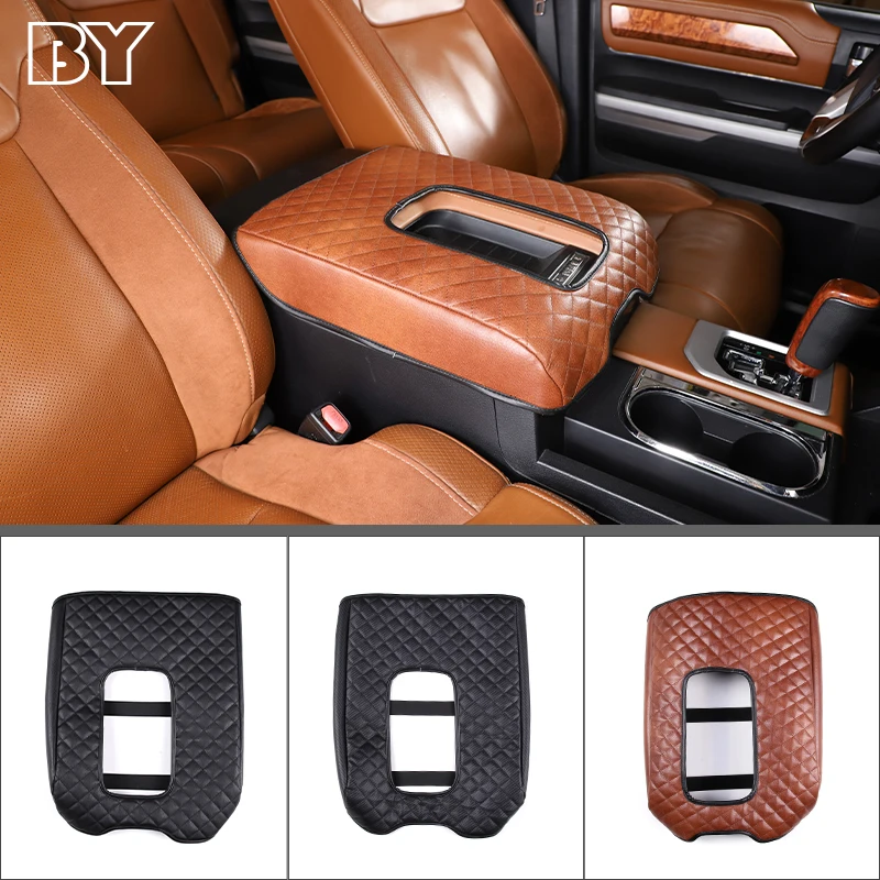 

For Toyota Tundra 2007-2021 Accessories Interior Center Console Arm Rest Protection Cushion Auto Armrests Storage Box Cover Pad
