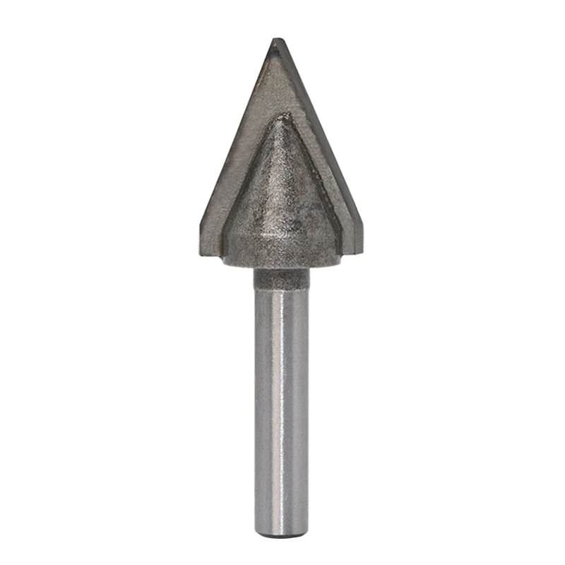 

Durable 1/4 3/4 Trimming Cutter 60° V Shape Bevel for Sharp Router Bits Anti-corrosion Stainless Steel Woodworking Drop Shipping