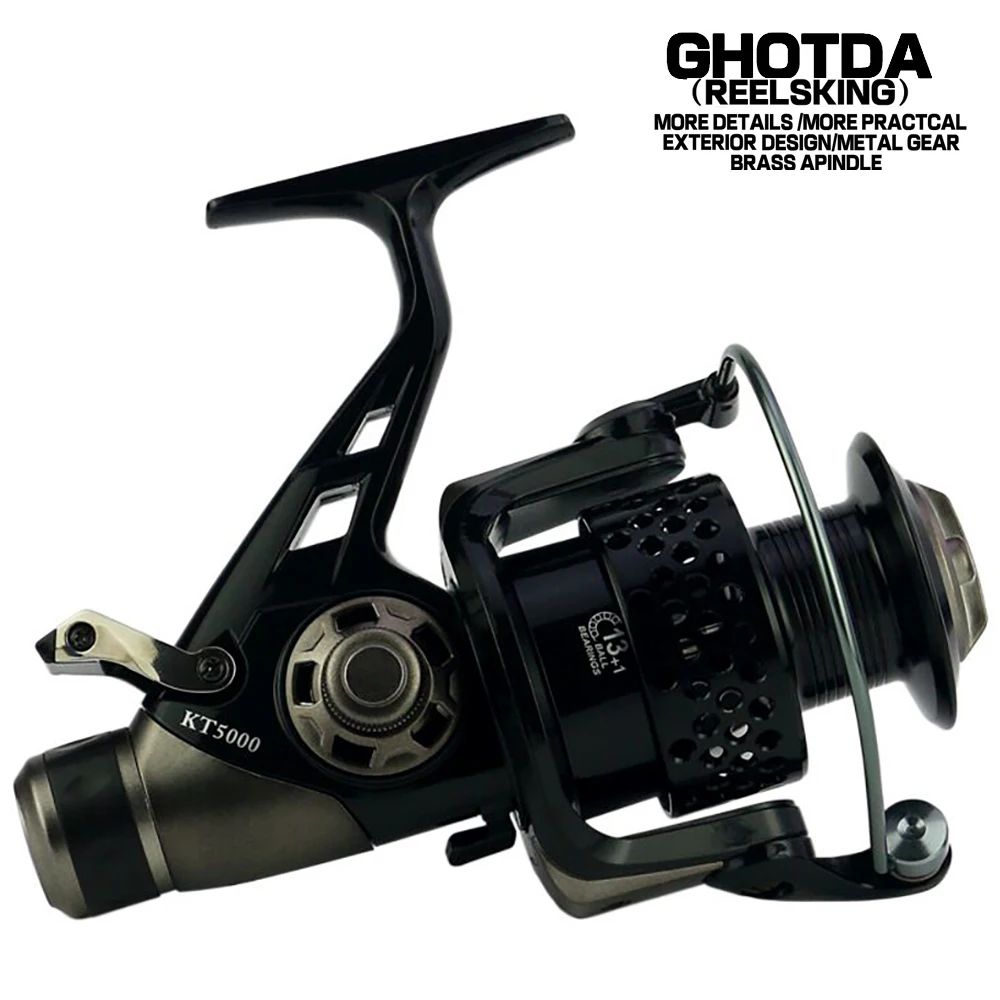 

Baitcasting Spinning Fishing Reel 13+1BB Speed 13~23KG Max Drag Sea Boat Fish Reels Metal Spool Gapless Left Right Bait Reel