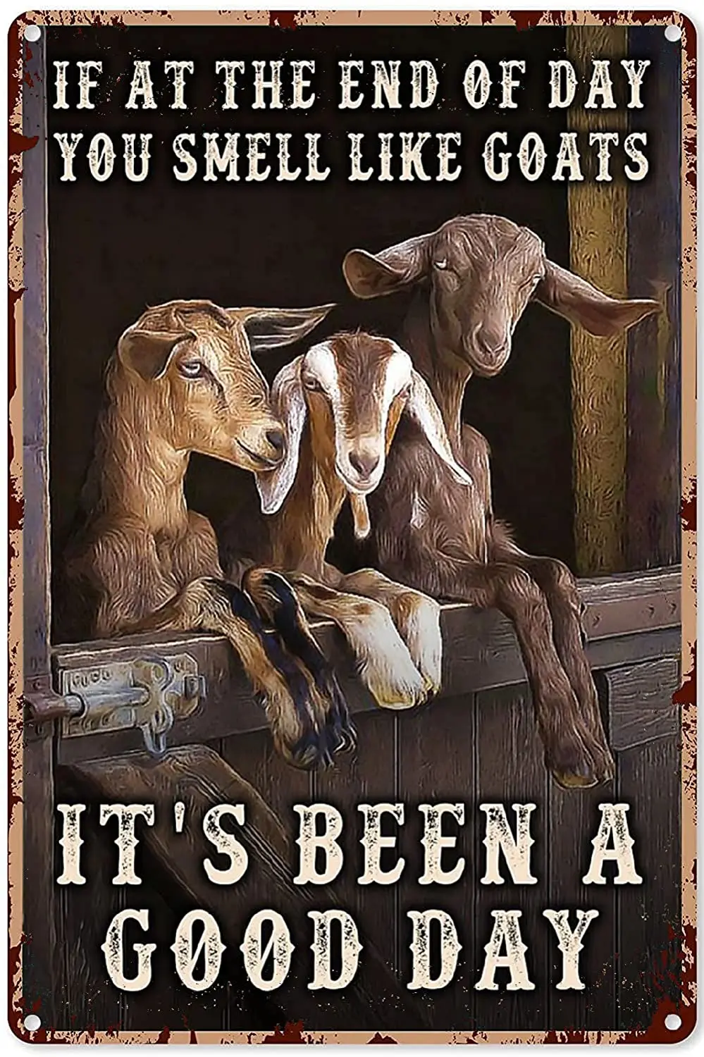 

Goat Metal Art Goat Decor for Office Goat Decor for The Home Goat Art Decor Goat Decorations Farmhouse Goats Metal Sign
