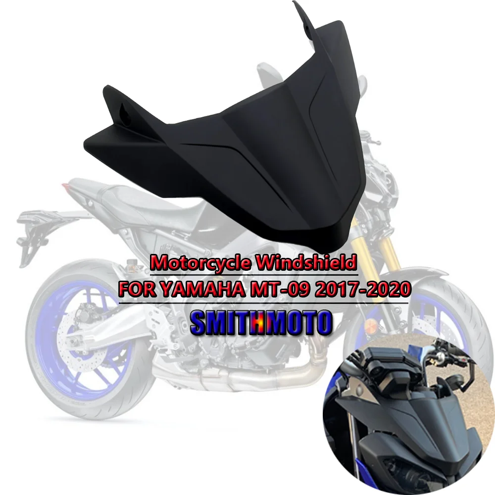 

For YAMAHA MT-09 MT 09 2017-2020 2018 2019 MT09 Motorcycle Windshield Windscreen Motorcyle Accessories Wind Deflector Pare-Brise