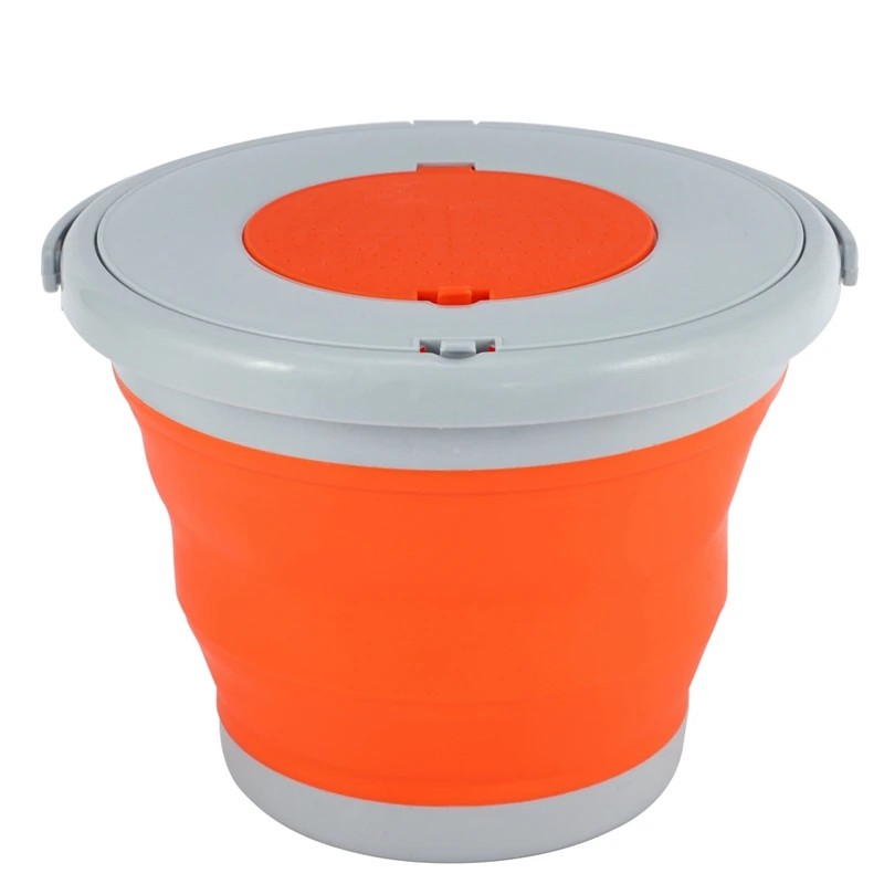 

Портативное складное ведро, складная раковина, туристическое уличное складное ведро с крышками для рыбалки, кемпинга