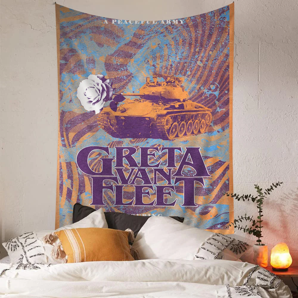 Greta Van Fleet Rock Band Classic Vintage Posters Decoracion Painting Wall Art White Kraft Paper Kawaii Room Decor