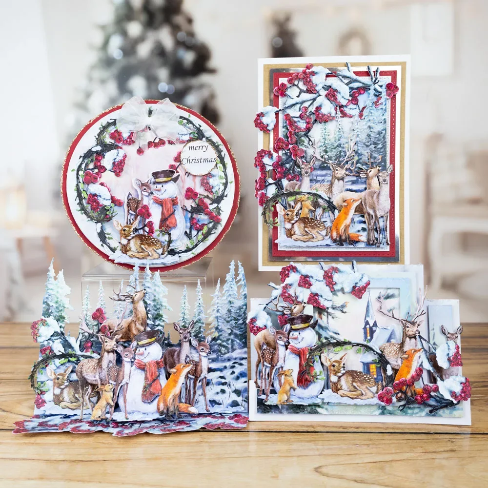 Woodland Winterberries Frostbite Sparkleberry трафареты для скрапбукинга