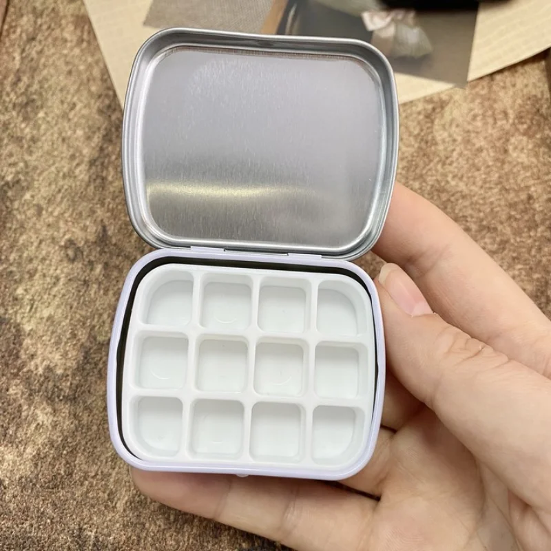 

Пустая компактная Акварельная коробка 12/24grid, портативная Акварельная палитра, дорожная картина, эскиз, увлажняющая коробка, коробка для рисования