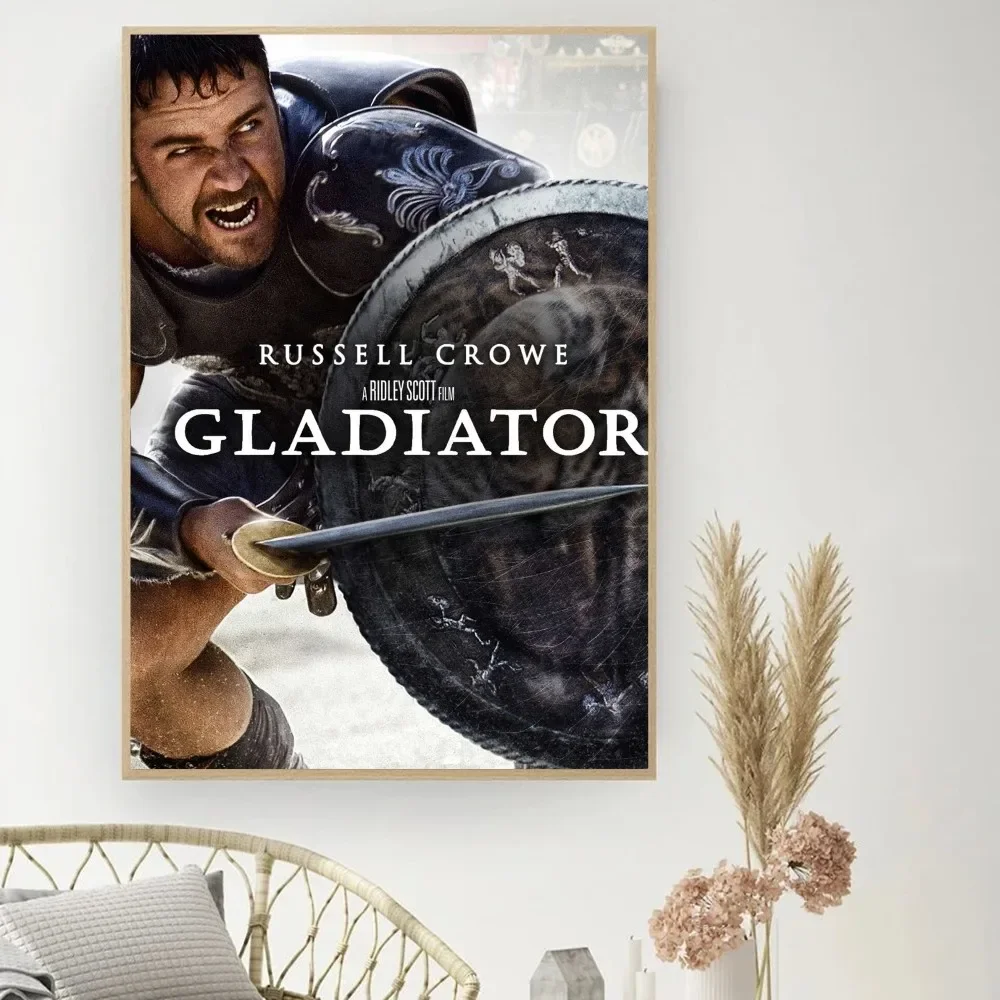 Постер-гладиатор в древнем римском стиле сделай сам винтажный кинопостер