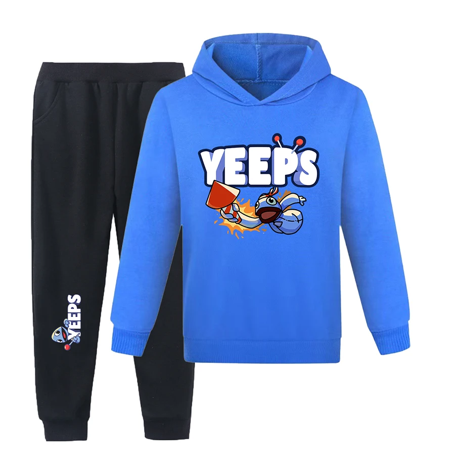 Фото Детские толстовки Yeeps Hide and Seek для мальчиков и девочек, детская толстовка на пуговицах, толстовки с капюшоном для девочек, толстовки для мальчиков 8 лет №4