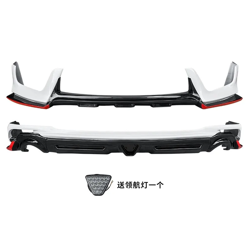 Фото Комплект кузова для Honda CRV 2017-2020, модифицированная спортивная передняя губа, задняя губа с подсветкой, неокрашенный автомобильный спойлер, аксессуары №1