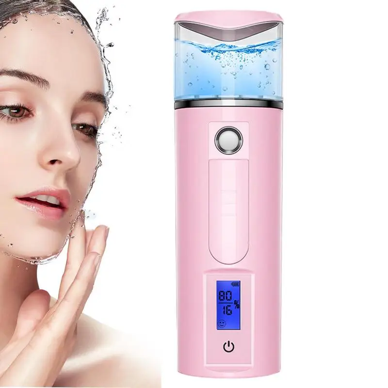 

Mini Face Steamer Hydrating Handheld Nano Facial Mist Sprayer With Skin Analysis Facial Steamer For Deep Cleansing Hydration