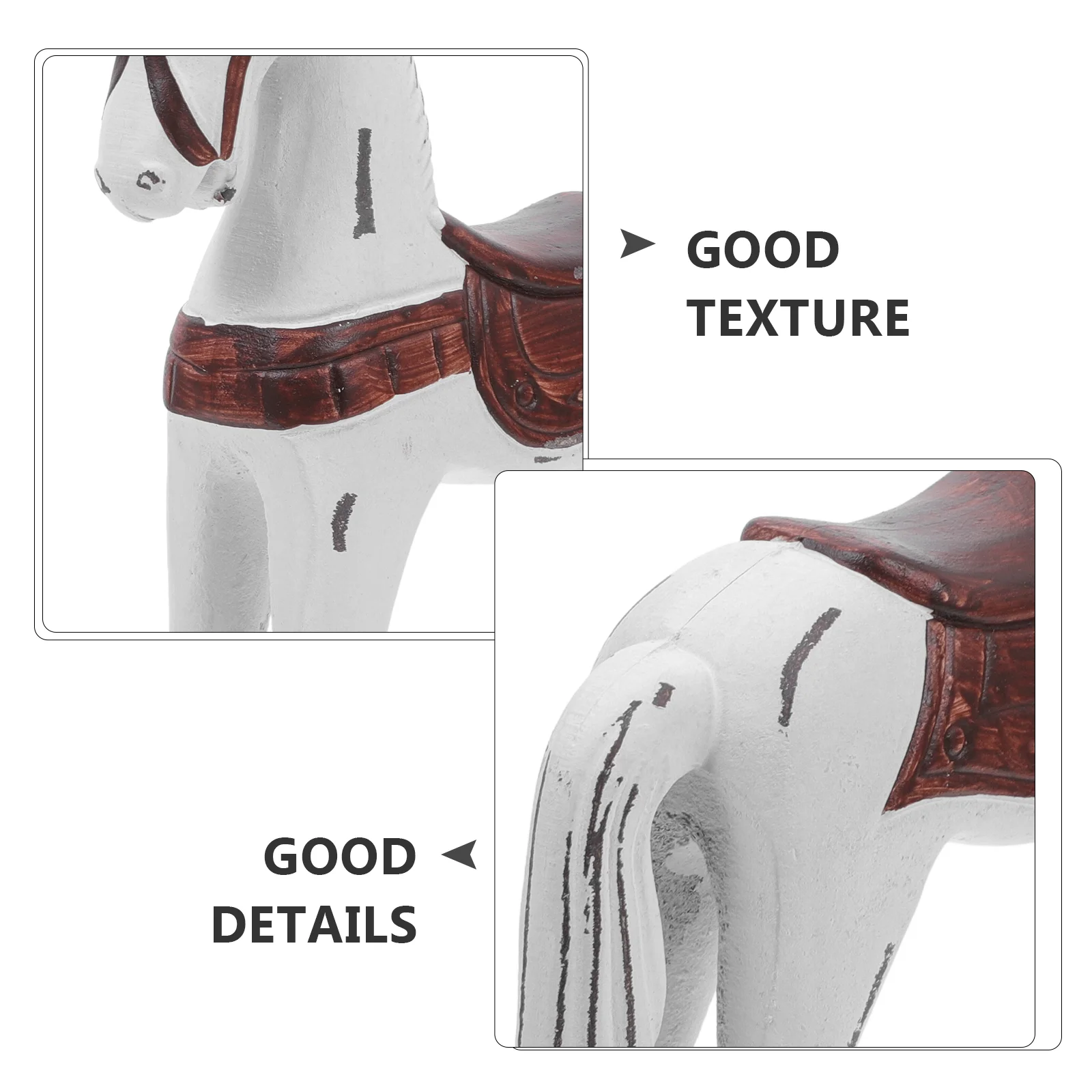 Ретро украшение в виде лошади волнущие деревянные поделки украшения детская