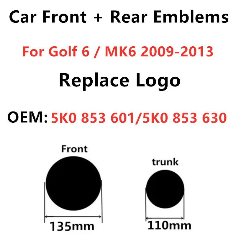 Замена 135 мм 110 Автомобильный передний Гриль значок задний багажник эмблема