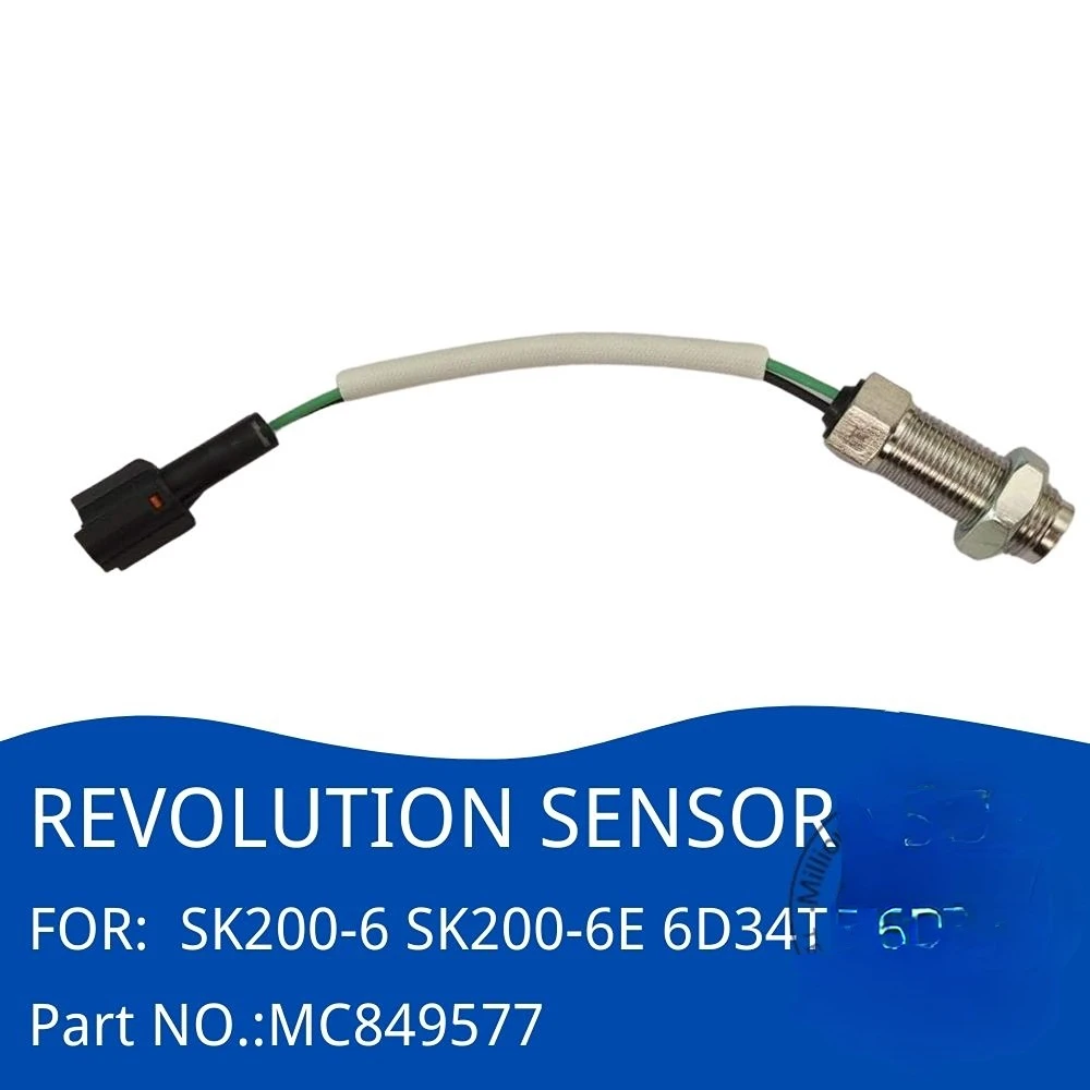 

MC849577 RMP Excavator Revolution Sensor Speed Sensor for KOBELCO SK200/210/230-6/-6E 6D34T Engine Replacement Parts VAMC849577