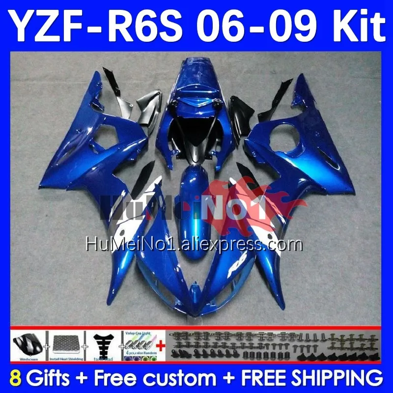 

Body For YAMAHA YZF R6 S YZF600 YZF-600 Blue white 6No.12 YZF R6S 06-09 YZF-R6S YZFR6S 2006 2007 2008 2009 06 07 08 09 Fairing