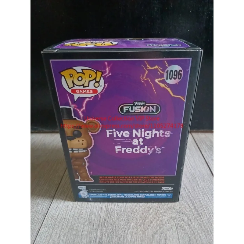 Фото Официальная виниловая фигурка Funko Pop Games Fusion № 1096 Фредди Фазбер с пусковой установкой для пиццы, настольное украшение, коллекционный подарок №4