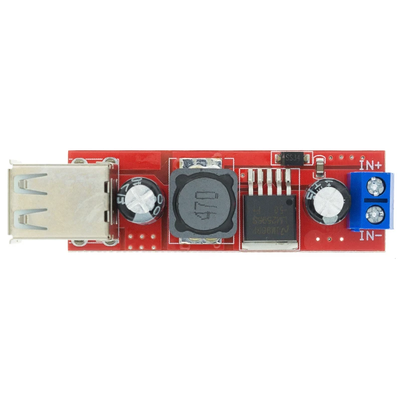 

DC 6V-40V To 5V 3A Double USB Charge DC-DC Step Down Converter Module For Vehicle Car Charger LM2596 Dual Two USB