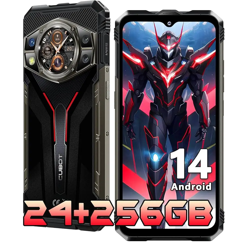 Фото CUBOT KingKong AX Прочный разблокированный Android14/MTK G99/24G RAM+256G ROM Dual SIM/6.58
