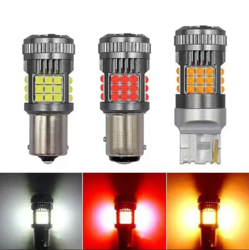 

2 шт. 36SMD 3030 Canbus светодиодный указатель поворота антистробоскопический 1156 1157 7440 7443 Bau15s лампа автомобиля заднего хода с вентилятором задняя тормозная лампа