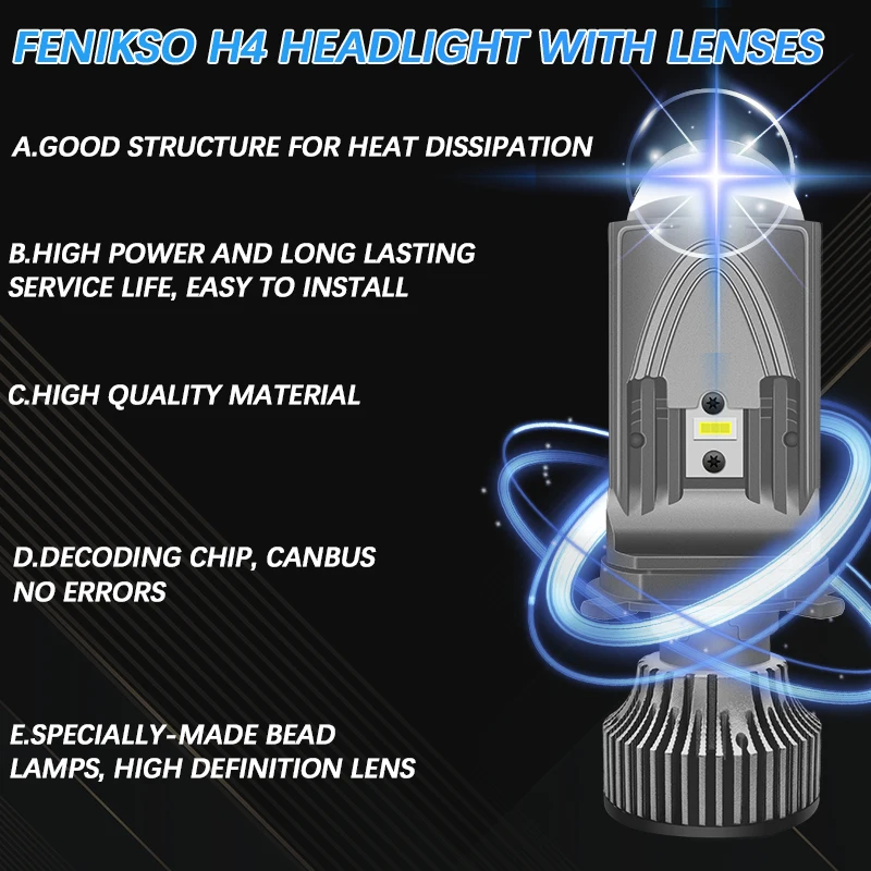 2 шт. автомобильные лампы H4 12 В 30 Вт 6000 лм к