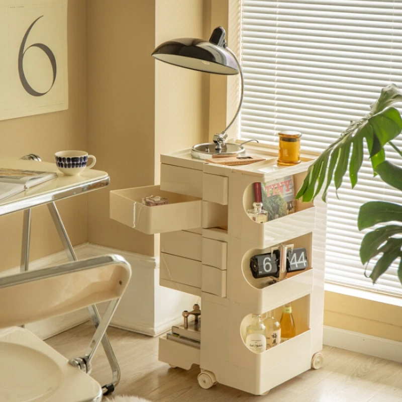 

Ins Creative Bedside-Use Storage Cabinet Movable Storage Cabinet Storage Cabinet Rotating Bobbi Cabinet Bedroom Side Cabinet