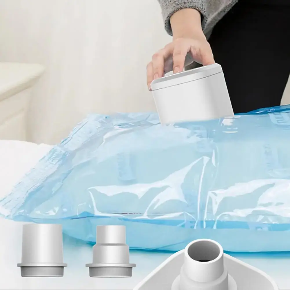 

Mini Air Pump Portable Rechargeable Air Pump Compressor With Battery Quick Inflate Deflate For Hiking Camping With 4 Nozzles