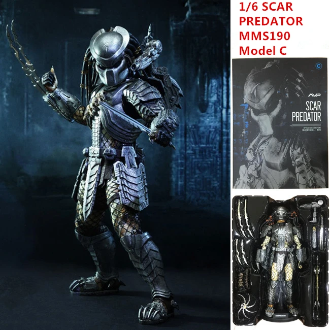 

Free Shipping Doll SCAR PREDATOR MMS190 Action Figures Model C 1/6 Scale Movable M18 Pre-Painted Alien vs. Predator Toys 32cm