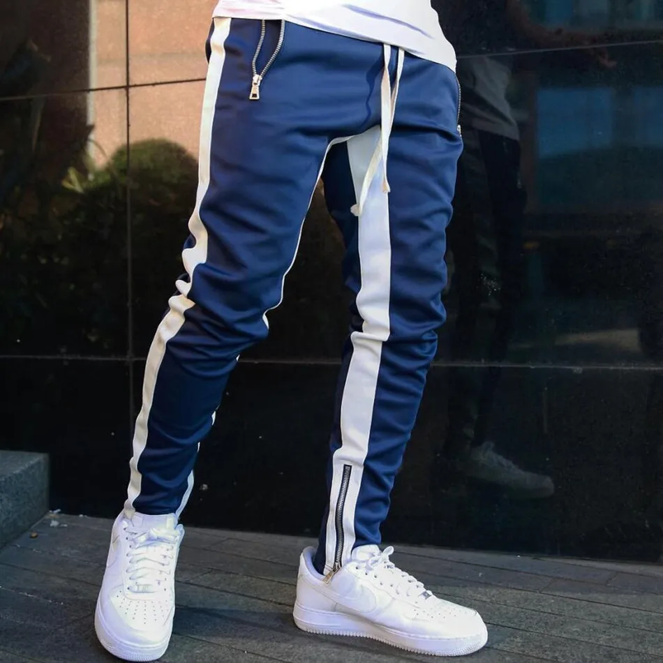 

Heren Joggers Casual Broek Fitness Mannen Sportkleding Trainingspak Bodems Skinny Joggingbroek Broek Zwart Sportscholen Jogger T