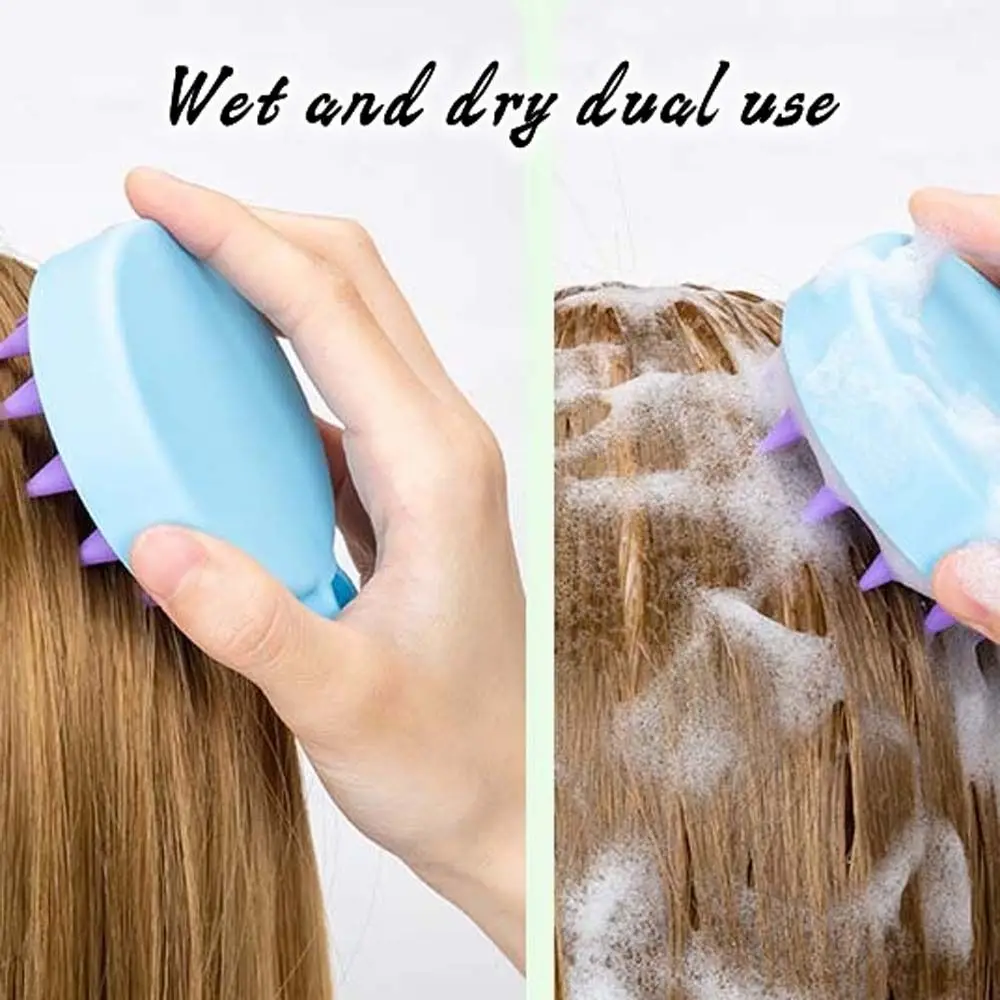 

Portable Shampoo Brush Handheld Round Scalp Massage Brush Bath Massage Brush Hair Shower Brush Comb Hair Care