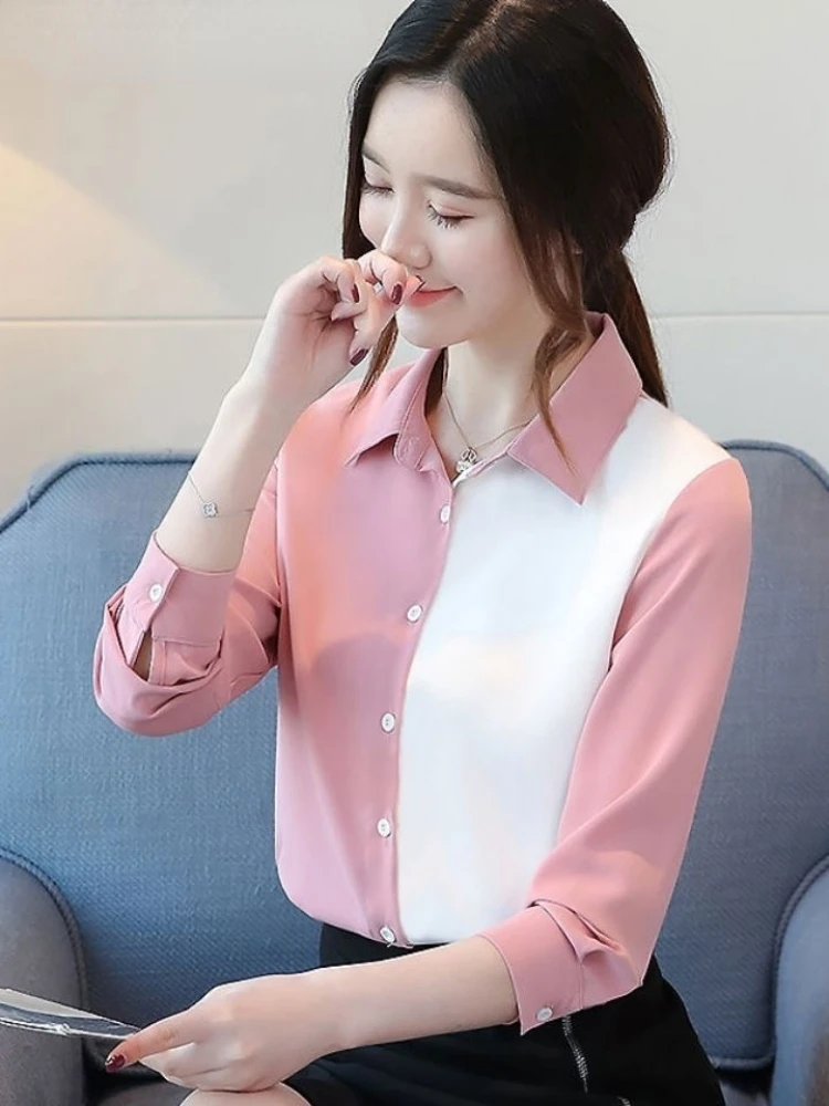blusas mujer de moda 2022 summer Top female women shirts Women's white elegant shirt Blouses tops Long sleeve woman blouse