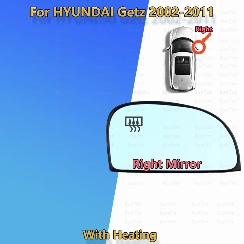 

Для Hyundai GETZ Click TB 2002-2011 левое или правое зеркало заднего вида/87611/21-1C000/автомобильное боковое зеркало, сменные аксессуары