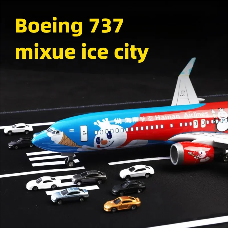 Фото Модель самолета Boeing 737 из сплава, 21 см, с граффити 