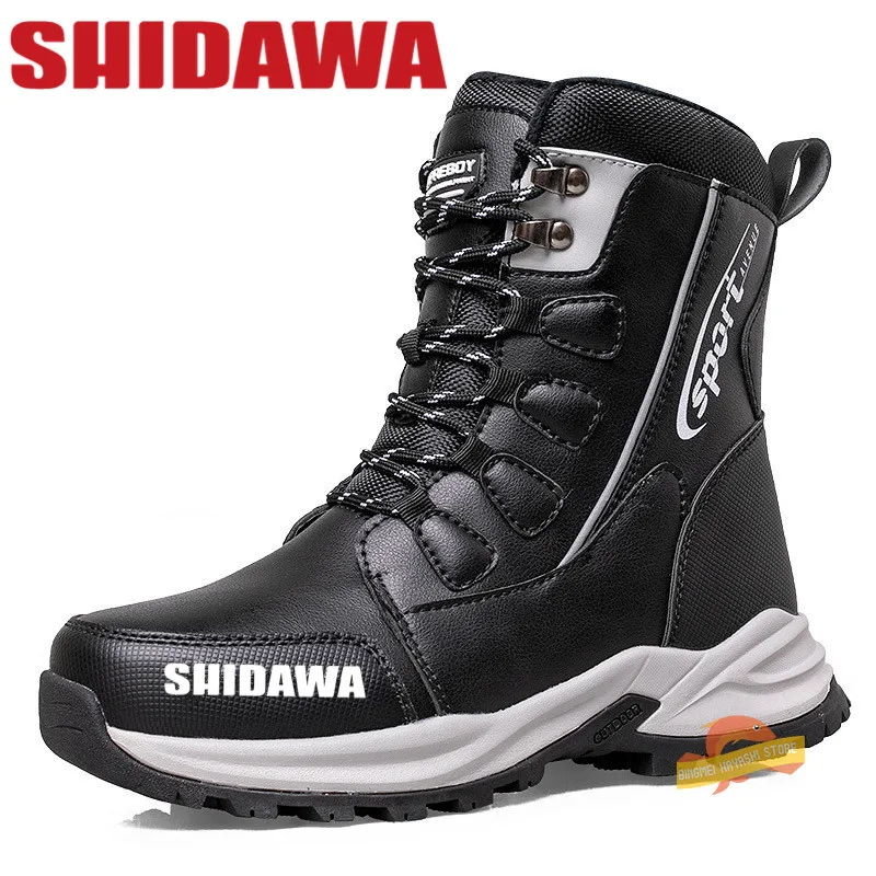Мужская обувь SHIDAWA зимние плюшевые утолщенные сапоги трендовые Высокие Ботинки