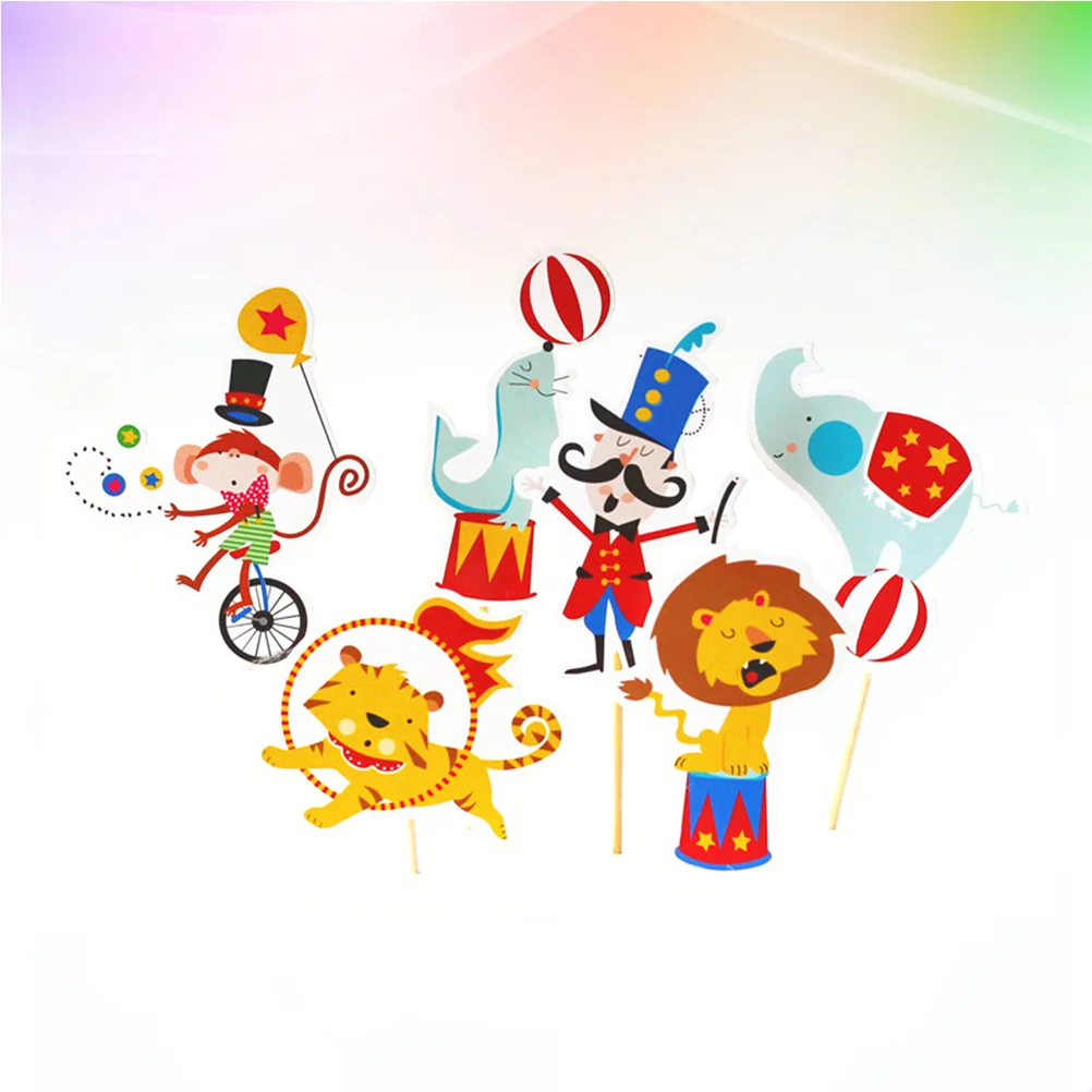 

72 шт. цирк, капкейк, Топпер, дельфин, обезьяна, слон, кекс, маффины, медиаторы, вставки для карнавала, тематические подарки для детей на день рождения